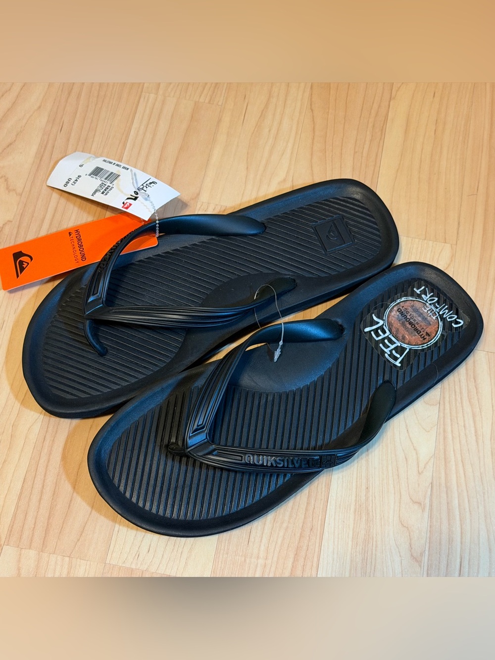 Quiksilver Haleiwa Surf Skate Flip Flops Sandals Shoes Men's Size 10 NWT NEW